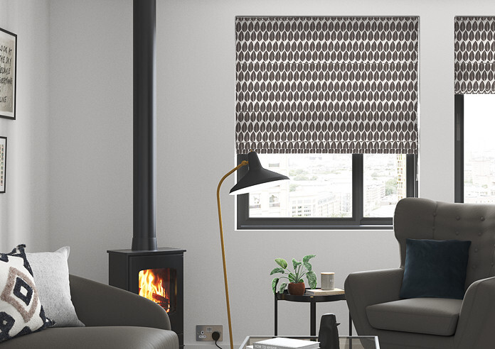 Lazza, Chocolate - Roman Blind - Image 3